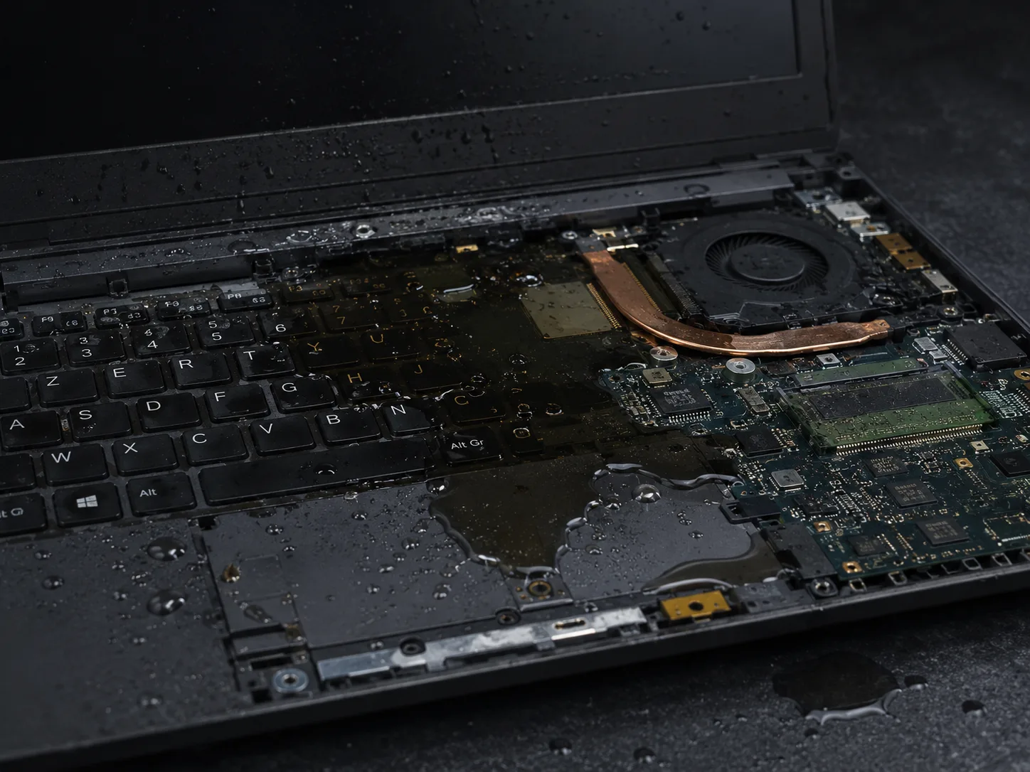 Liquide sur PC