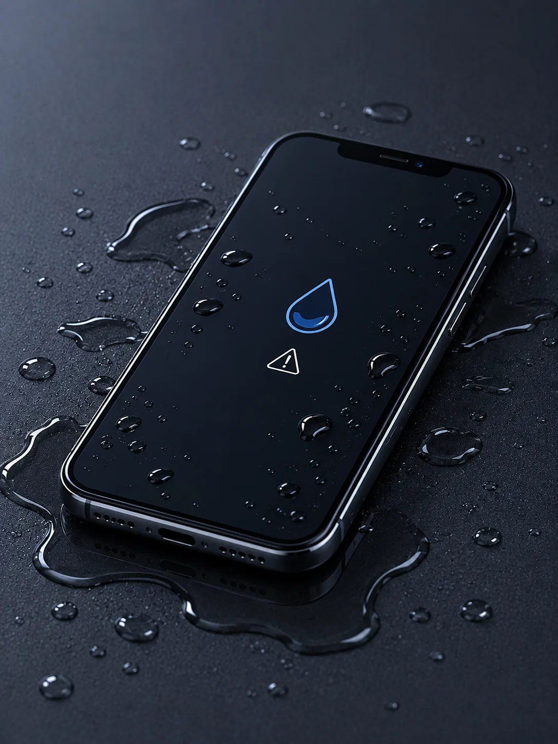 Téléphone dans l'eau